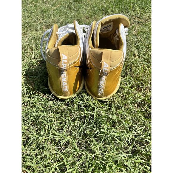 Nike Alpha Menace Pro Mid PROMO Football Cleats Size 15 White/Gold CI1791-100 main image 7